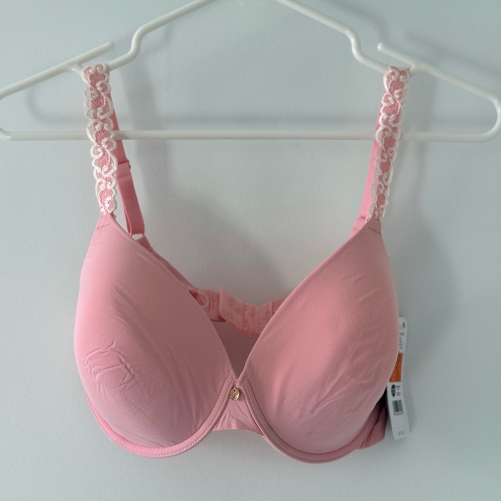 Natori Pink Lace Accent Bra